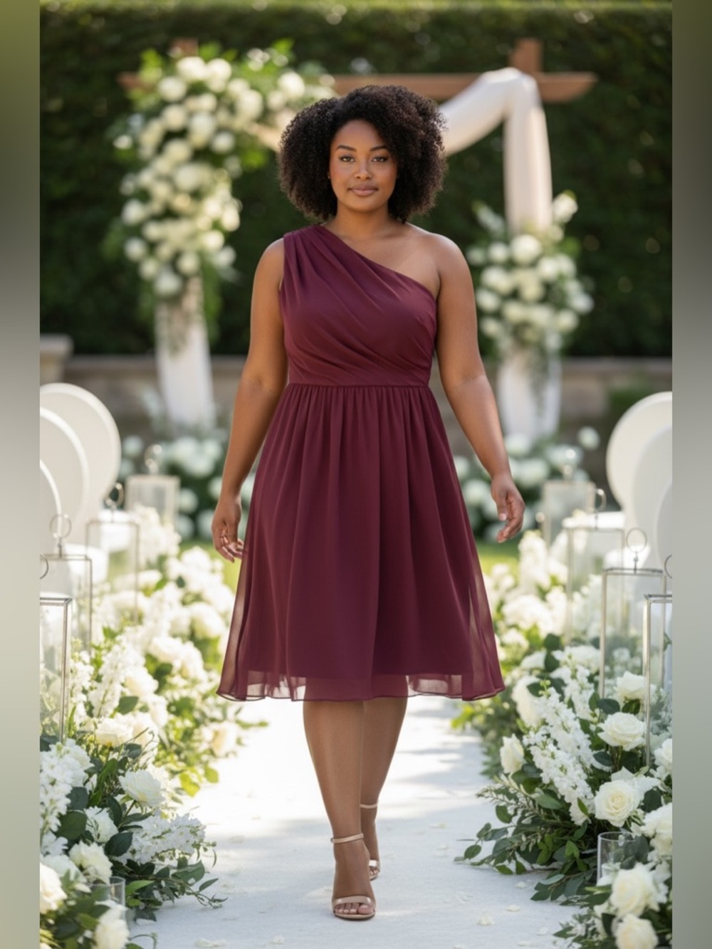 David’s One Shoulder Dress